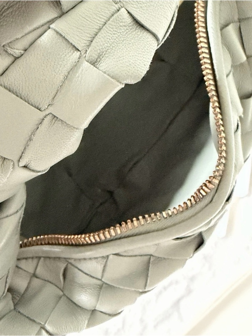 Bottega Veneta Sage Green Intrecciato Mini Jodie Shoulder Bag - Picture 7 of 14